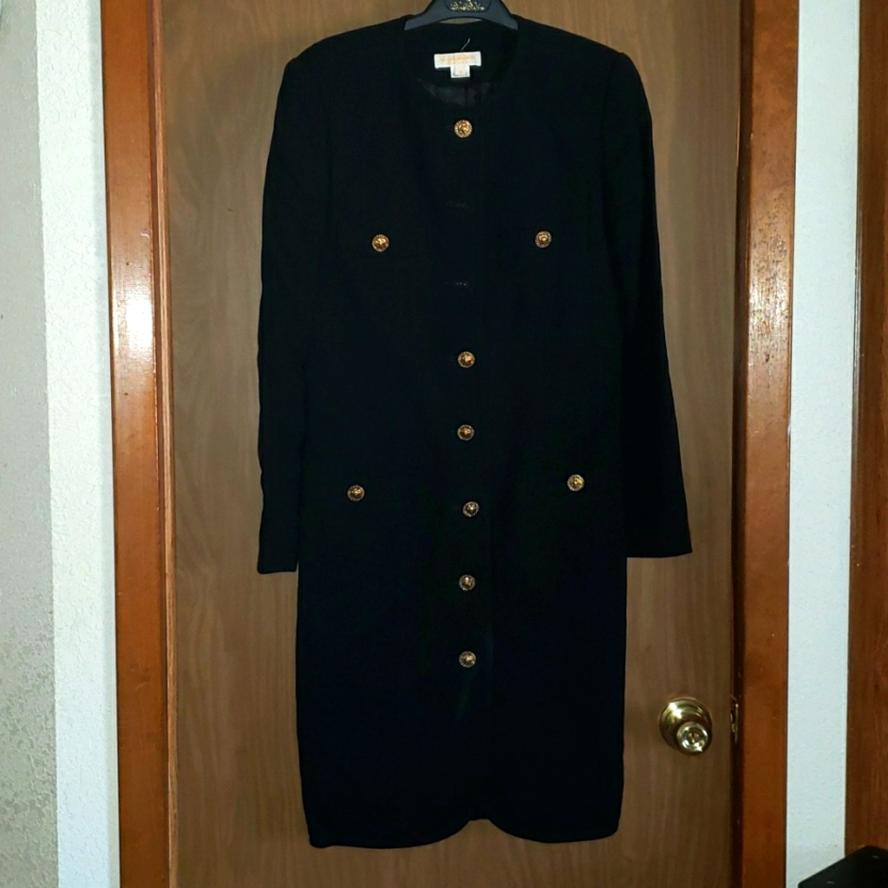 Brooks Brothers knee length military style dress.